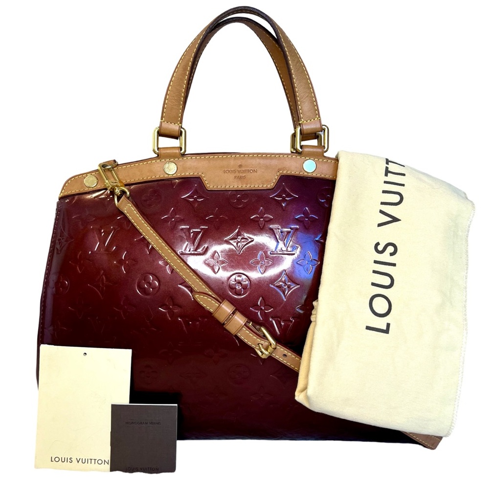 Louis Vuitton Brea GM Rouge Fauviste Vernis 2-Way Bag